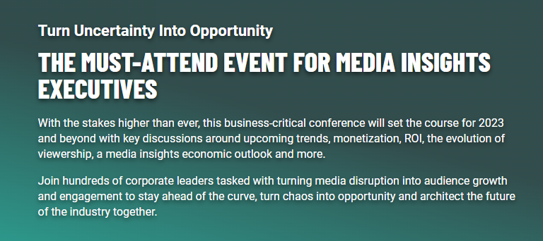 The Media Insights & Engagement Conference